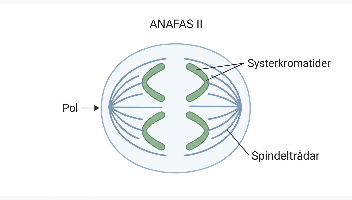 Anafas II med separation av systerkromatider
