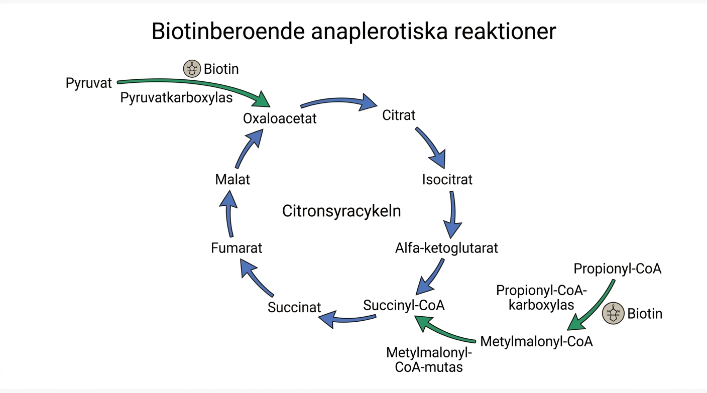 Biotinberoende anaplerotiska reaktioner kring citronsyracykeln